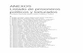 ANEXOS Listado de prisioneros políticos y torturados de Presos Politicos CHILE 1973-1990.pdfANEXOS Listado de prisioneros políticos y torturados Comisión Nacional sobre Prisión