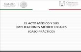 EL ACTO MÉDICO Y SUS IMPLICACIONES MÉDICO LEGALES …codamedy.ssy.gob.mx/wp-content/uploads/6-Caso-taller.pdf · dificultad respiratoria, membrana hialina, se intubó para VMA y