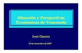 Situación y Perspectivas Económicas de Venezuela · 2008: perspectivas • El financiamiento y tasas de interés: • Las tasas permanecerán estables y relativamente bajas, con
