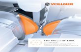CHF 840 y CHF 1300 - Vollmer Group...la rueda de maniobra sirve como potenciómetro para adap-tar la velocidad en el modo automático. /// Introducción de diferentes velocidades de
