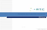 Portafolio de Productos y Serviciosrtcgroup.cl/sitio2015/wp-content/uploads/2015/04/... · RTC Group RTC Group, 10 años de trayectoria como una de las principales empresas de ingeniería