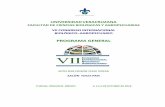 PROGRAMA GENERAL - Universidad Veracruzana · 2018-10-04 · universidad veracruzana facultad de ciencias biolÓgicas y agropecuarias vii congreso internacional biolÓgico–agropecuario