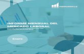 INFORME MENSUAL DEL MERCADO LABORAL · Informe Mensual del Mercado Laboral - Enero - FEDESARROLLO - Página 4 PIB en los tres trimestres del año. No obstante, el subsector de obras