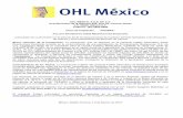 OHL MÉXICO, S.A.B. DE C.V. Avenida Paseo de la Reforma 222 ... · vehículos registrados en México. Asimismo, la Compañía tiene una participación del 49% en la compañía concesionaria