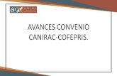 AVANCES CONVENIO CANIRAC-COFEPRIS. · 2019-05-14 · Canirac del Estado que participo, a solicitar Capacitación y materiales de apoyo que fortalezcan la Estrategia. Distintivo Balance