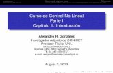 Curso de Control No Lineal Parte I Capítulo 1: …Introducción Sistemas de segundo ordenReferences Curso de Control No Lineal Parte I Capítulo 1: Introducción Alejandro H. González