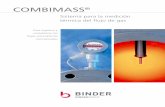 COMBIMASS - Bindergroup · 2019-05-15 · Los sensores COMBIMASS® convencen por su precisión y estabilidad La elección del sensor adecuado es decisiva para una medición exacta