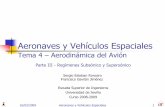 Aeronaves y Vehículos Espaciales - Universidad de Sevillaaero.us.es/AVE/archivos/Y0809/Tema4_parte3.pdf · Si se considera un perfil en una corriente uniforme a Mach M ∞, y a ángulo