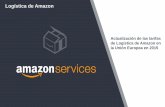 Actualización de las tarifas de Logística de Amazon en la ...g-ec2.images-amazon.com/images/G/30/Webinar/FBAFee... · En lugar de sumar tarifas de cargo por unidad, tarifa por gestión