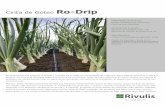 Cinta de Goteo Ro-Drip · Ro-Drip ofrece una solución confiable y rentable para todas las necesidades de riego por goteo bajo la superficie y sobre el terreno. Ro-Drip está diseñada