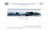 Universidad Juárez del Estado de Durango Facultad de ... PDUA2012-2018.pdf · PLAN DE DESARROLLO DE LA UNIDAD ACADÉMICA, FACULTAD DE CIENCIAS QUÍMICAS GÓMEZ PALACIO - UJED I Plan