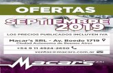 LOS PRECIOS PUBLICADOS INCLUYEN IVAmacars.com.ar/descargas/2019-09/FOLLETO-02.pdfCORSA>01 - CLASSIC ( TODOS ) - IPANEMA- KADETT - MONZA - PRISMA - TRACKER ALFA ROMEO AUDI CHRYSLER