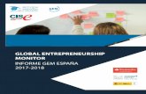 Global Entrepreneurship Monitor. Informe GEM España 2017-2018 · 2.1.aloración de las condiciones del entorno para emprender en España V ..... 112 2.2.nálisis de los obstáculos,