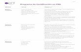 PNL Programa Certificaciónpnlsonora.com/pnl-programa-certificacion.pdfgeneralización y los patrones lingüísticos para recuperar información. · Aprende a realizar análisis lingüísticos