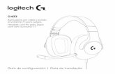 G433 - Logitech · G433 Auriculares con cable y sonido envolvente 7.1 para juegos Headset com fio para jogos com som surround 7.1 Guía de configuración| Guia de instalação