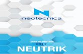 LISTA DE PRECIOS 2017 NEUTRIK - neotecnicaneotecnica.es/wp-content/uploads/2017/12/LISTA-DE-PRECIOS-NEUTRIK-2017.… · NEUTRIK CONECTORES XLR AÉREOS (PARA CABLE) NUEVA SERIE XX