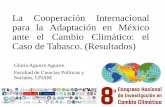 La Cooperación Internacional para la Adaptación en México ... · Caso de Tabasco. (Resultados) Gloria Aguirre Aguirre Facultad de Ciencias Políticas y Sociales, UNAM. La importancia