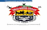 manual de organización y de operaciones 8/IV/c)/Comunicacion Social.pdf · Reglamento de Gobierno y Administración Pública Municipal de Jalostotitlán, Jalisco -2018 Ley de Transparencia