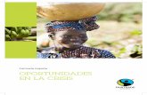 Fairtrade España OPORTUNIDADES EN LA CRISIS · Sarina Rahn, página 5 Malin Olofsson, página 6 Linus Hallgren páginas 7, 12 Nathalie Bertrams, páginas 8,16 Didier Gentilhomme,