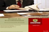 Manual de Procedimientos · de Ignacio de la Llave, Código de Procedimientos Administrativos para el Estado de Veracruz de ... - Avisos en materia de Registro y Control V ehicular