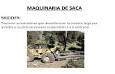 MAQUINARIA DE SACA · 5. SELECCIÓN DE MAQUINARIA Y EQUIPOS 5.3. Maquinaria para desembosque y saca • Existen varios tipos de tractores forestales: –Tractor de arrastre de cabrestante:
