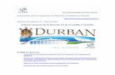 Edición especial de la Reunión 47 de la ICANN en …...Edición especial de la Reunión 47 de la ICANN en Durban ICANN en general Cuestiones actualmente abiertas para la recepción