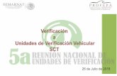 Verificación a Unidades de Verificación Vehicular SCTauvac.org.mx/cdmx2018/Profepa.pdf · 2018-08-03 · Especificaciones del sensor de temperatura y equipo para medir RPM. Prueba