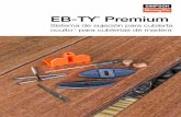 Technical Bulletin: EB-TY® Premium Sistema de sujeción ... · 1. El EB332WP316 está diseñado para cubiertas de techo instaladas en durmientes de 1 1/2". 2. Para madera con un