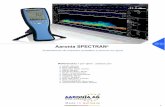Rev 1.8 Aaronia SPECTRAN - cedesa.com.mx · Múltiples opciones incluyendo amplificador interno, medidor de potencia pico, sensor de campos magnético estático, TCXO etc. ... El