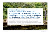 Honduras: San Pedro Sula, Copán, Cerro Azul …...Honduras: San Pedro Sula, Copán, Cerro Azul Méambar, La Ceiba e Islas de La Bahía Honduras en un país donde se reúnen los más