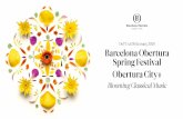 De l’11 al 30 de març 2020 Barcelona Obertura …...Spring Festival Febrer – Març 2020 /February—March Febrer/February 09 Dilluns /Monday – 14 Divendres /Friday 20.00h —