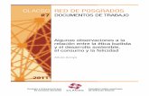 CLACSO RED DE POSGRADOS #7 DOcumEntOS DE …Arroyo, Arturo Algunas observaciones a la relación entre la ética budista y el desarrollo sostenible, el consumo y la felicidad. - 1a