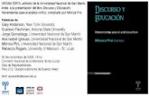 Discurso y educación: herramientas · 2009-11-10 · El libro Discurso y educación: herramientas para un análisis crítico (2009) -una publicación de UNSAM EDITA, la editorial