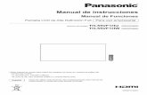 Manual de instrucciones - Panasonic · Español Antes de utilizar este producto, lea cuidadosamente este manual de instrucciones y consérvelo para futuras consultas. * Este manual
