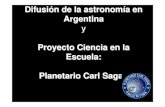 Difusión de la astronomía en Argentinasion.frm.utn.edu.ar/WDEA/pdf_txt/Raul Melia-Charla.pdf · Aficionados Zarateños a la Astronomía, fundada por un grupo de estudiantes y profesores