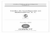 Centro de Investigación en Matemáticas, A. C.2006-2012.conacyt.gob.mx/Centros/CIMAT/ANUARIO CIMAT 2009.pdf · • Fortalecer la vinculación con los sectores público, privado y