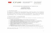 ACTIVIDADES DEL SUBGRUPO DE TRABAJO DE CLASIFICACIÓN ...cau.crue.org/wp-content/uploads/informe-anual_sgt-clasificacion_2017_2018.pdf · ACTIVIDADES DEL SUBGRUPO DE TRABAJO DE .