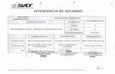 INTENDENCIA DE ADUANAS - Portal SAT · presentación de la declaración de mercancías para el despacho correspondiente Marco Legal y Documentos Relacionados 1. Convenio sobre Relaciones