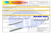 TIPO VENTILADO ESPEC. No.euroelectrica.com.mx/wp-content/uploads/2018/12/Tecnoducto-Tecnotray.pdf · El ducto cuadrado con tapa embisagrada es un sistema de canalización que permite