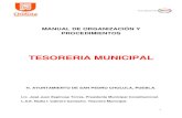TESORERIA MUNICIPAL - Gobierno Municipal de San Pedro Cholulacholula.gob.mx/images/manuales-administrativos/MANUAL_DE_ORGANIZACIO… · Ofrecer un sistema de gestión patrimonial