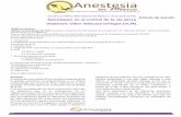 Anestesia en México 2016; Volumen 28: Número 1: Enero-abril. ( … · 2019-09-30 · experiencia y juicio clólogo, ínico del anestesi disponibilidad de dispositivos, etc.) se