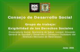 Consejo de Desarrollo Social · Habitantes (censo 2000) Demanda ante Cesac's en 2003 Quejas ante Prosoc en 2003 Nota: Se contrasta el dato de la población de mayores de 18 años,