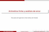 Aritmetica ﬁnita y an´ alisis de error´ocw.uniovi.es/pluginfile.php/4976/mod_resource/content/1/T1_error.pdf · Tratamiento matematico de un problema f´ısico´ En este curso
