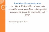 Lección 2. Modelos econométricos. · analizar la influencia de la magnitud del déficit presupuestario sobre los tipos de interés a largo plazo. Para ello usamos la base de datos
