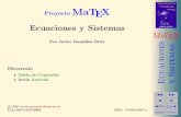 Ecuaciones y Sistemas · MATEMATICAS 1º Bachillerato A s = B + m v r = A + l u B d SOCIALES MaTEX ciones Sistemas JJ II J I JDoc DocI Volver Cerrar Proyecto MaTEX Ecuaciones y Sistemas
