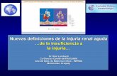 Nuevas definiciones de la injuria renal aguda …de la ... · Nuevas definiciones de la injuria renal aguda …de la insuficiencia a la injuria… Dr. Raúl Lombardi Co-Director Comité