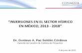 INVERSIONES EN EL SECTOR HÍDRICO EN MÉXICO, 2013 - 2018”bioicm.cicm.org.mx/wp/wp-content/uploads/2017/04/... · Ciclo Hidrológico Se estima que el 73.1% se evapotranspira y regresa