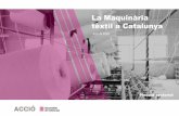 La Maquinària tèxtil a Catalunya · maquinaria tèxtil. Apareixen reptes i oportunitats relacionats amb la sostenibilitat: 1. Reducció del consum d’aigua en el procés de producció,