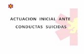 ACTUACION INICIAL ANTE CONDUCTAS SUICIDASreanimovil.com/Media/reanimovil/dayvo/pdf/humanizacion/ACTUACION... · • Intento de suicidio: acto suicida cuyo resultado no fue ... •