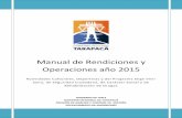 Manual de Rendiciones y Operaciones año 2015 · Programa Elige Vivir Sano, de Seguridad Ciudadana, de Carácter Social y de Rehabilitación de Drogas, para organizaciones del sector